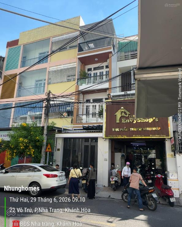 Bán nhà 4 tầng, mặt tiền võ trứ trung tâm bàn cờ nha trang, full nội thất, cách biển 3 phút, 9tỷ790