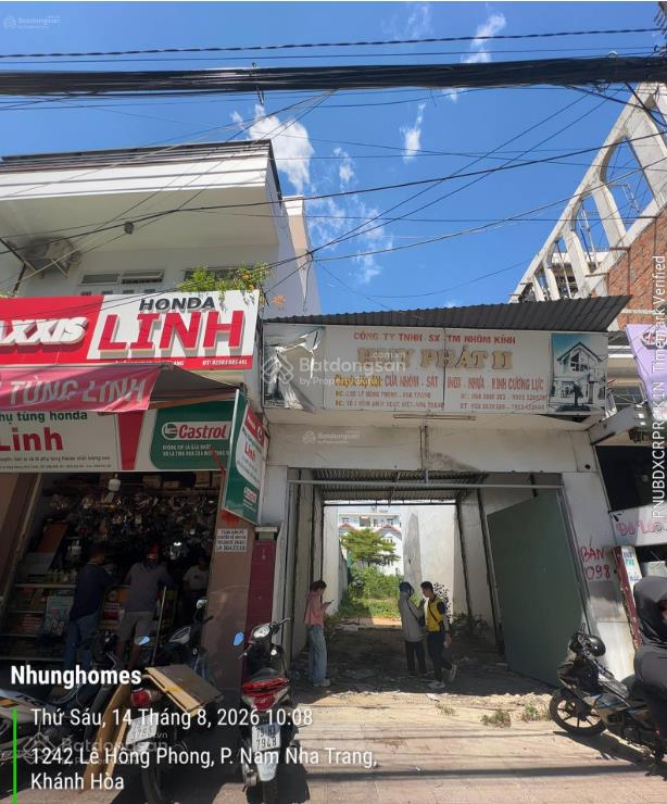 Giảm sốc 10 tỷ! đất 2 mặt tiền lê hồng phong nha trang, 311m2 nở hậu, chỉ 63,6tr/m, giá 19,8tỷ