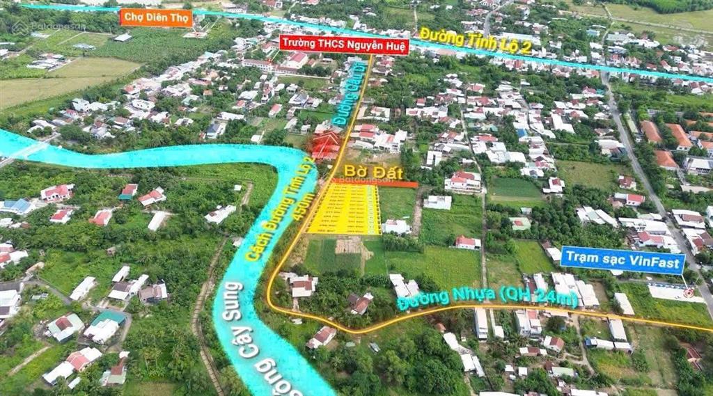 Bán đất vùng ven nha trang  trung tâm diên phước, diên khánh, mặt tiền đường nhựa 7m