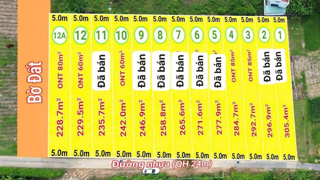 Bán đất vùng ven nha trang  trung tâm diên phước, diên khánh, mặt tiền đường nhựa 7m