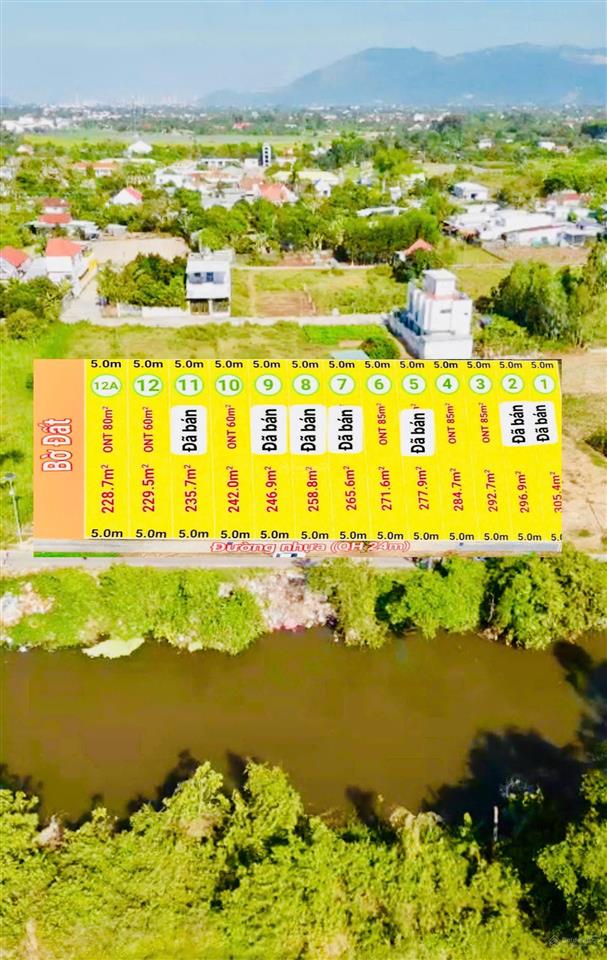 Bán đất vùng ven nha trang  trung tâm diên phước, diên khánh, mặt tiền đường nhựa 7m