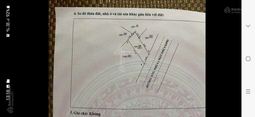 Em chính chủ cần bán lô đất full thổ cư mặt đường tỉnh lộ 317g, cơ hội x2 tài sản