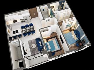 Căn hộ 2 ngủ view sông lạch tray| nhà sẵn ở ngay dự án sentosa võ nguyên giáp