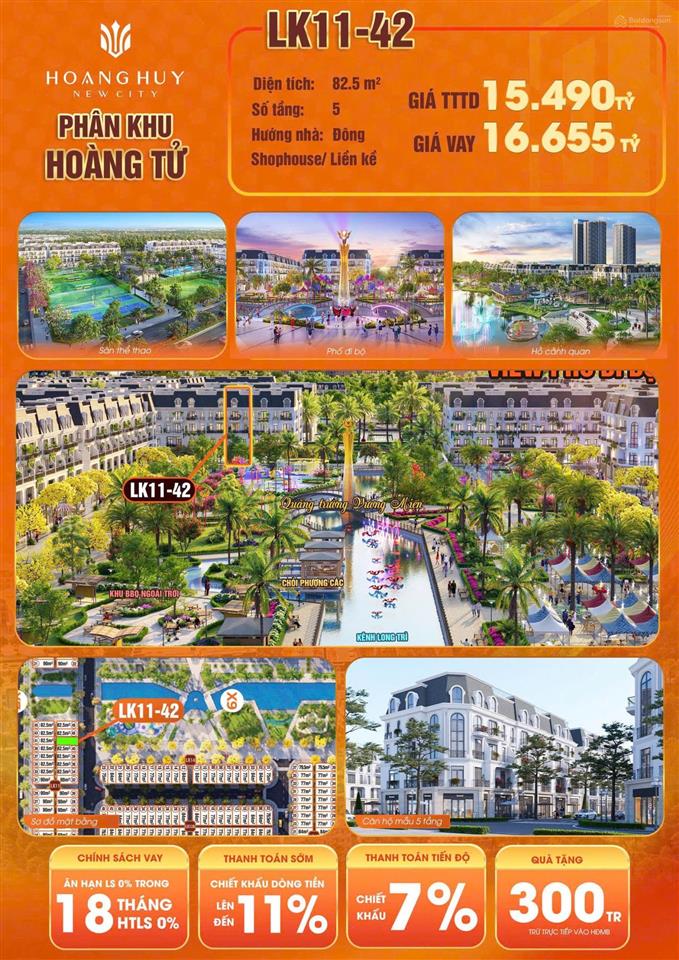 Lk11  42 shophouse đối diện công viên duy nhất còn lại tại phân khu hoàng tử cơ hội hiếm