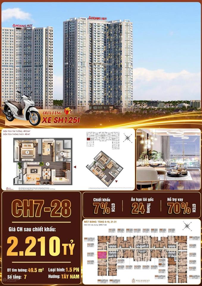 Căn hộ tầng 7 căn 28 view thoáng, 1,5 ngủ giá chỉ 2 tỷ 2 giữa rất nhiều lựa chọn trên