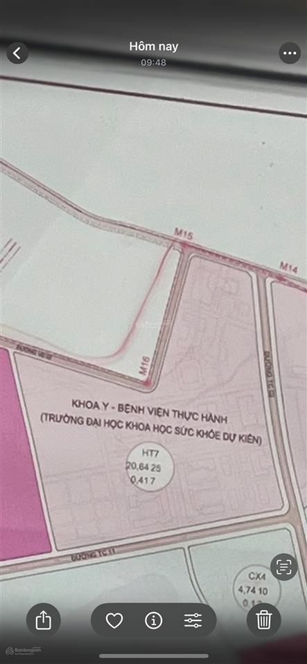 Bán đất mặt tiền đường tôn thất tùng (thống nhất), cổng bệnh viện đại học sức khỏe