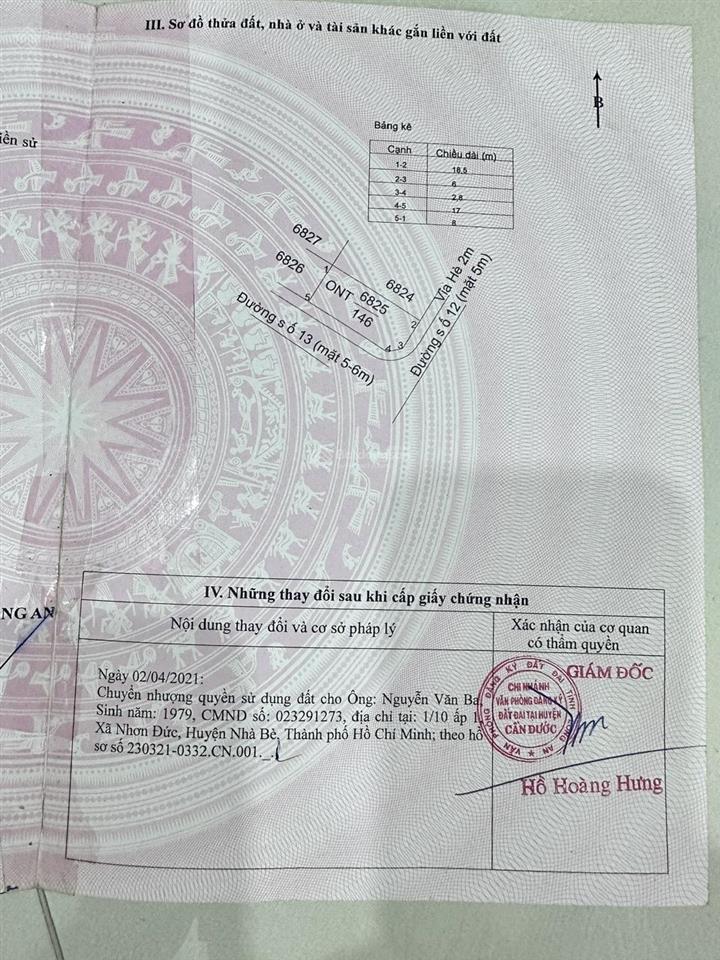 Chính chủ cần bán lô góc 2 mặt tiền (8x18,5)m. đường nhựa 6m. giá 1,5 tỷ