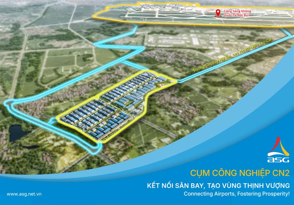 Cụm công nghiệp cn2  sóc sơn, hà nội | hạ tầng đồng bộ, liền kề cao tốc, sát cánh sân bay