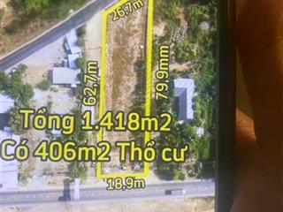 2mt cực hót 1.418m đã lên 406m thổ cư. ngay cổng chào thị trấn tân thạnh, kiến bình long an