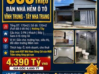 [SIÊU PHẨM CĂN GÓC] NHÀ MỚI ĐẸP ĐỐI DIỆN TRƯỜNG MẦM NON VĨNH TRUNG – TÂY NHA TRANG – ĐẤT