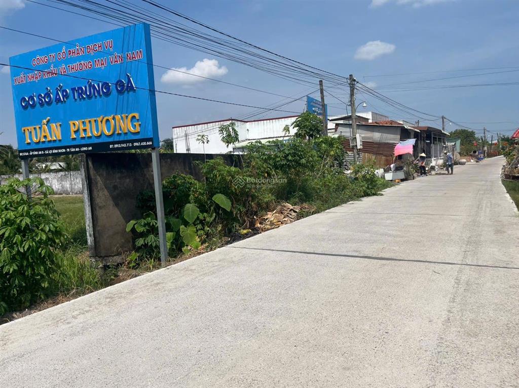Bán đất vị trí ấp bình an b, xã lợi bình nhơn, tp. tân an, tỉnh long an.