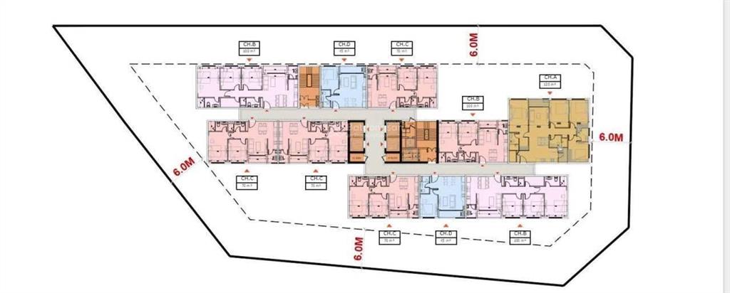 Lãi suất đồng loạt giảm mua ngay chung cư dt 44m2  giá 7x tr/m2  mặt đường 3.5