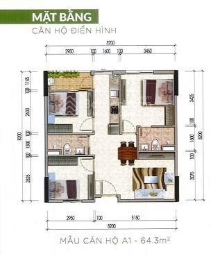 2 tỷ hơn 1 căn hộ 63m2 đi làm đến cầu giấy chỉ 10 phút ngay gần cầu thăng long, hn