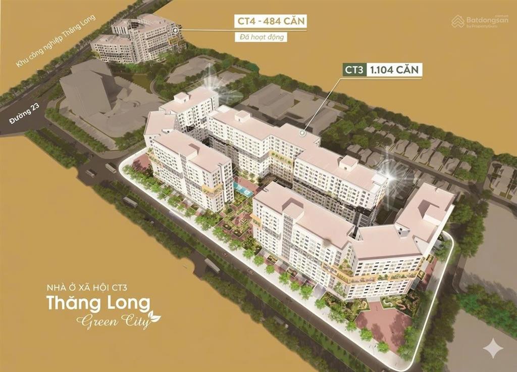 46 tr/m2. căn thương mại. chung cư thăng long green city. đông anh.hn