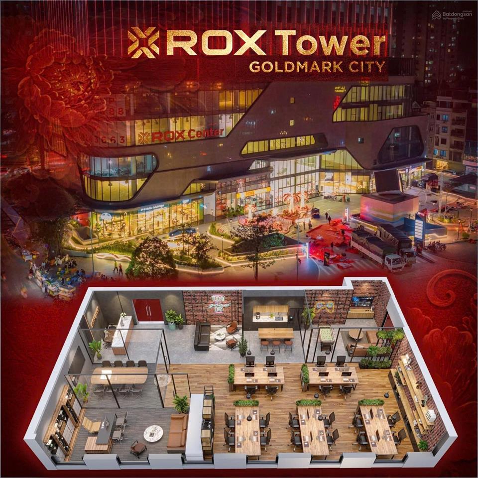 Bán mbkd 66,3m² giá 4,2 tỷ tại tòa rox tower goldmark 136 hồ tùng mậu.  0375 317 ***