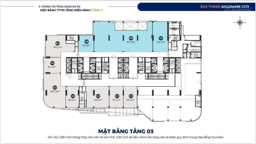 Bán & cho thuê sàn văn phòng hạng a 138m², 7,6 tỷ giữa trung tâm mỹ đình toà rox tower goldmarcity