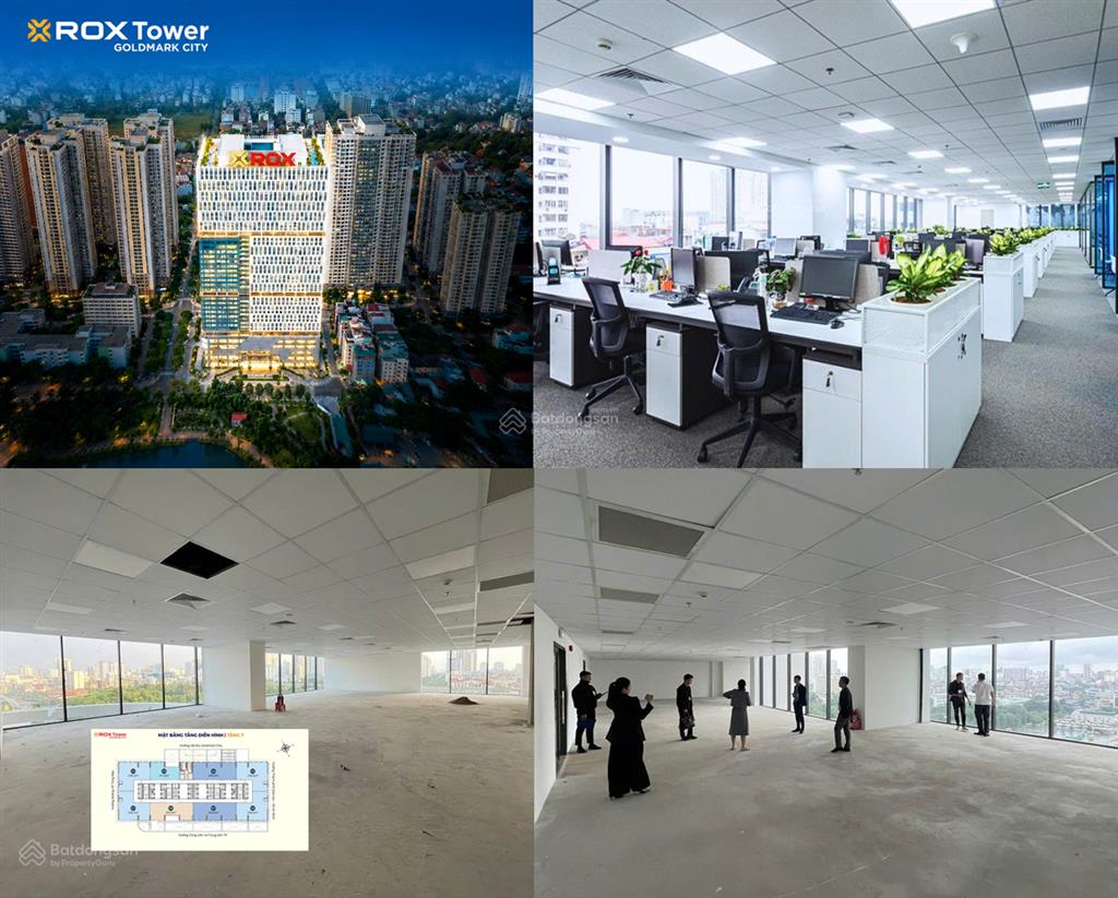 Bán & cho thuê sàn văn phòng hạng a 138m², 7,6 tỷ giữa trung tâm mỹ đình toà rox tower goldmarcity