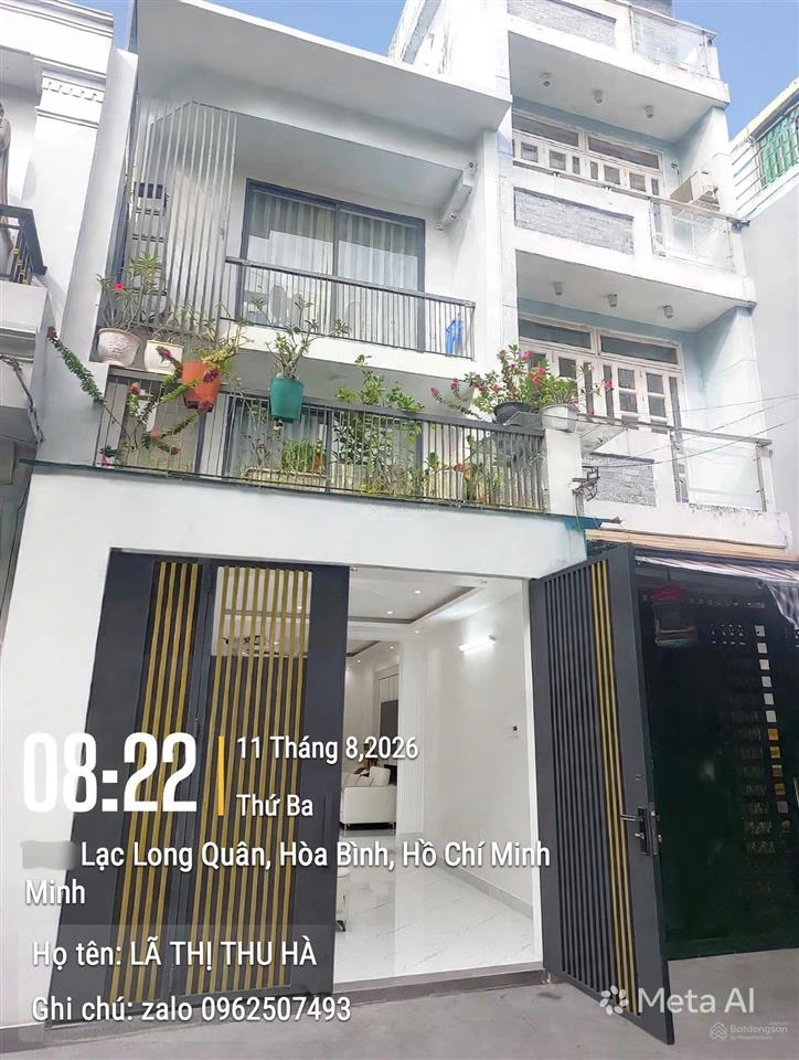 Cần bán gấp nhà đẹp hẻm xe hơi lạc long quân  q11