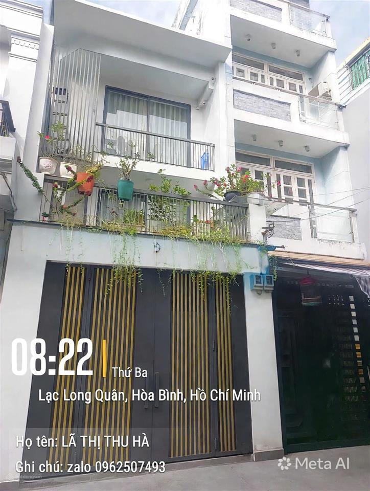 Cần bán gấp nhà đẹp hẻm xe hơi lạc long quân  q11