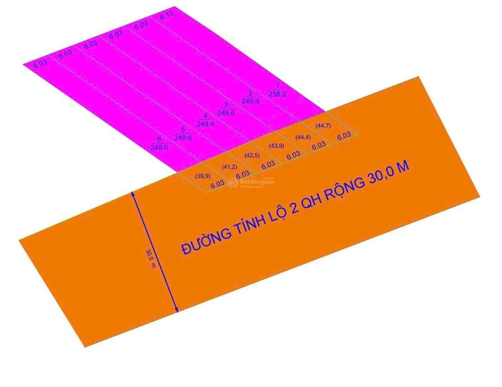 Bán 06 đất mặt tiền tỉnh lộ 2 diên thọ  diên khánh
