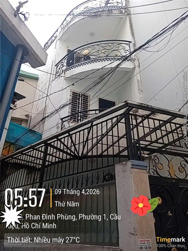 Nhà 3.5x12 4 tầng btct sát mt phan đình phùng 7 tỷ 2 tl