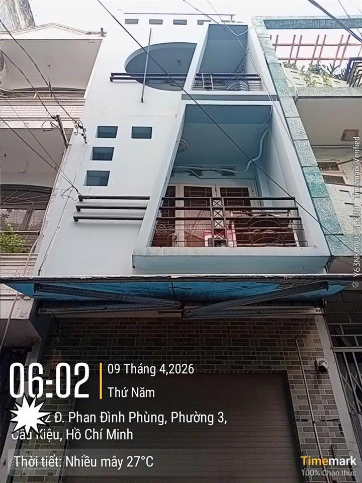 Nhà xe hơi phan đình phùng, phú nhuận 3x17m 4 tầng chỉ 8 tỷ 7 tl