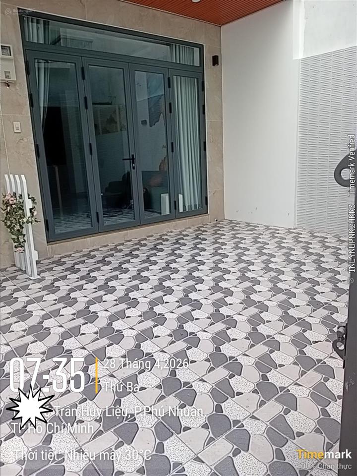 Trần huy liệu  phú nhuận  3,8 x 11m, 3 tầng chỉ 7,4 tỷ