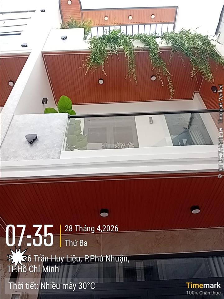 Trần huy liệu  phú nhuận  3,8 x 11m, 3 tầng chỉ 7,4 tỷ