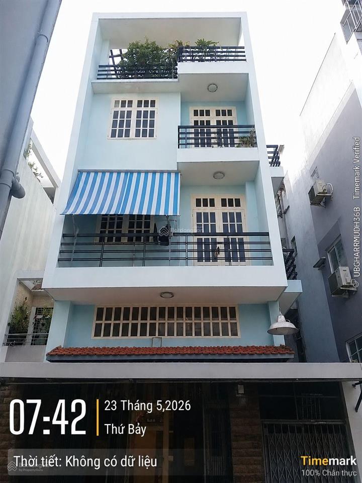 Hxh trần văn đang, quận 3,  5x12,3m hiếm 4 tầng 5pn 4wc chỉ 9,8 tỷ