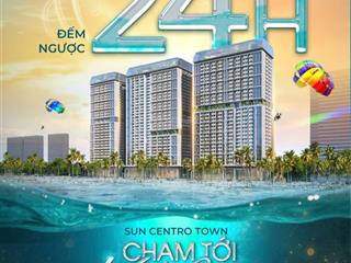 Căn 2 ngủ giá rẻ  75 m2  4,7 tỷ  căn góc view biển + view nội khu  sun centro