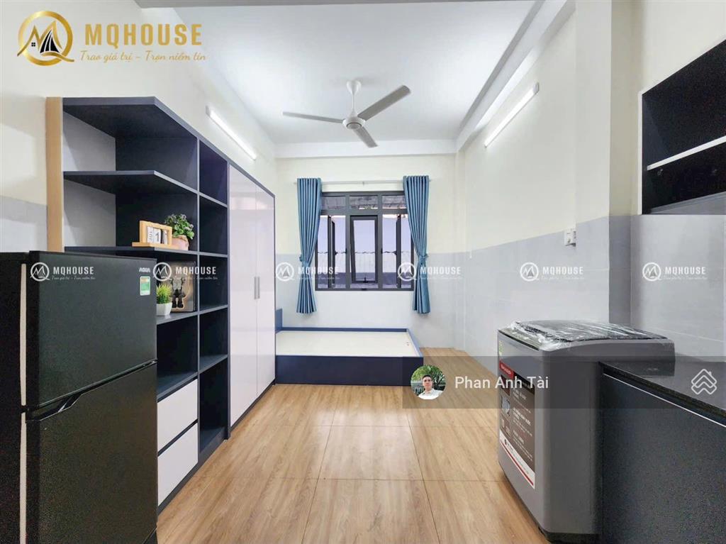 Căn hộ studio 30m2 bùi thế mỹ, cửa sổ trời full nội thất, giáp quận 10, lý thường kiệt