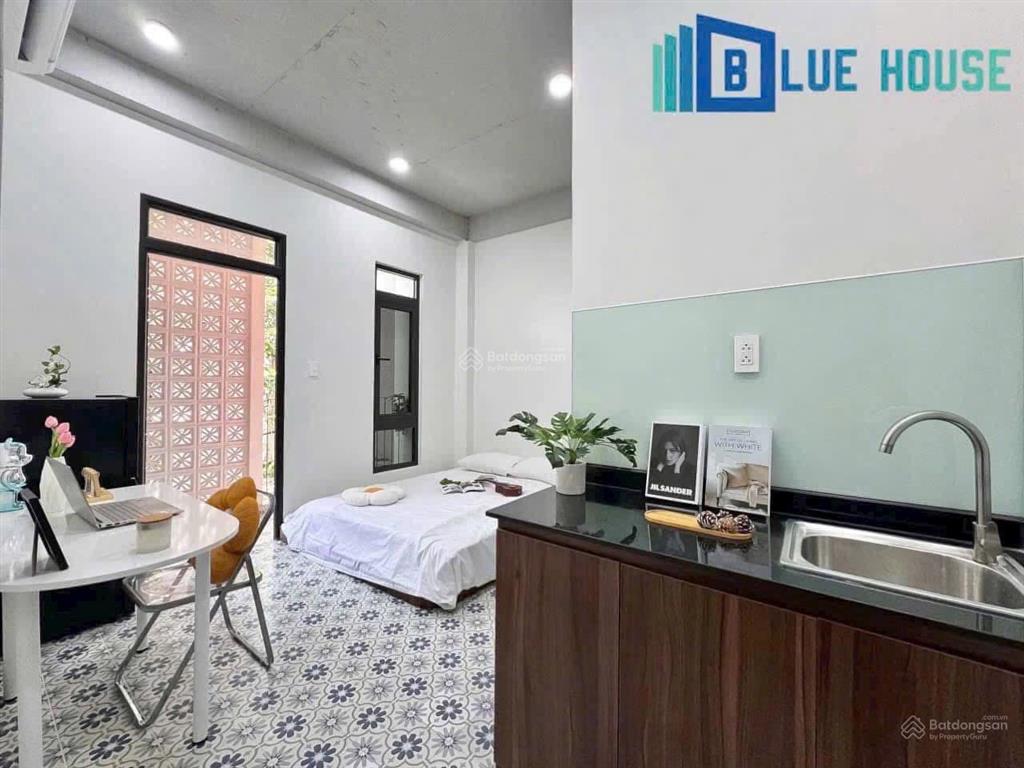 Cho thuê studio ban công | 30m2 full nội thất, gần đh văn hiến, chỉ tính điện