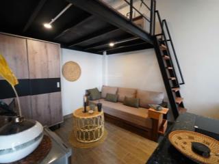 Cho thuê căn hộ tone gỗ 30m2 full nội thất tại nơ trang long bình thạnh gần đại học văn lang