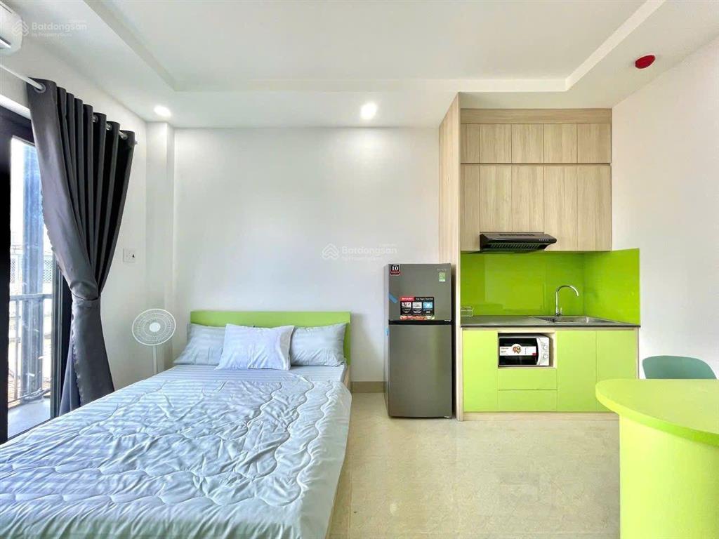 Cho thuê căn hộ 40m2 full nội thất, ban công rộng tại chu văn an, bình thạnh, gần chợ bà chiểu