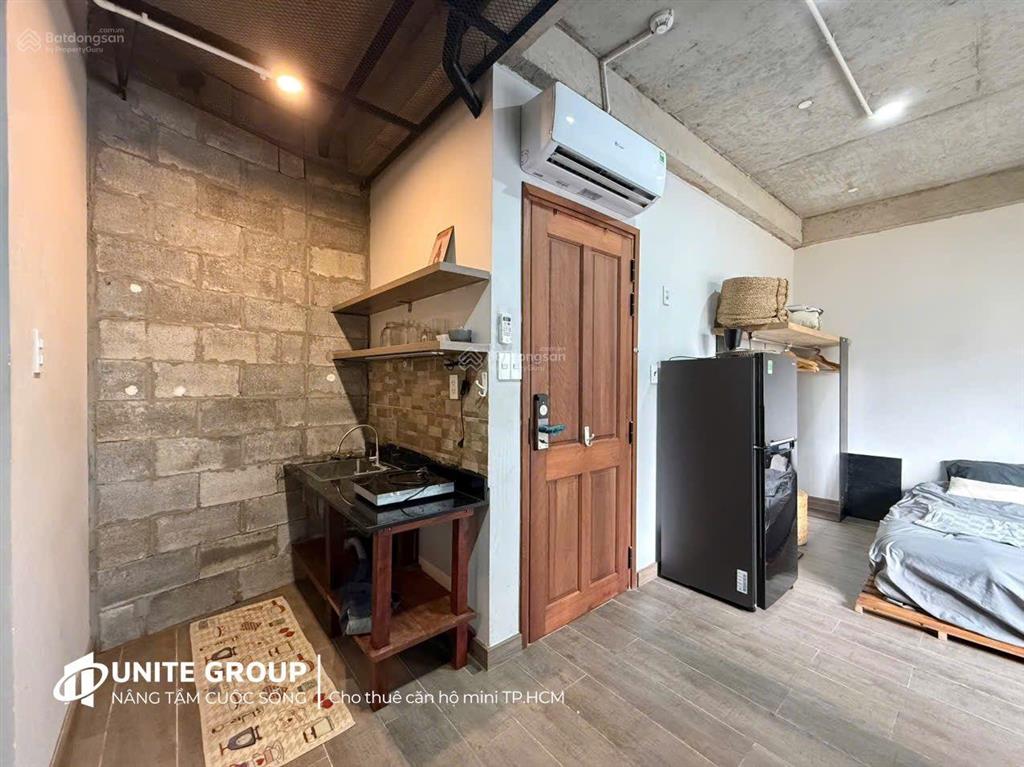 Cho thuê căn hộ 45m2 đầy đủ tiện nghi nội thất xịn tại nơ trang long, gần đh văn lang