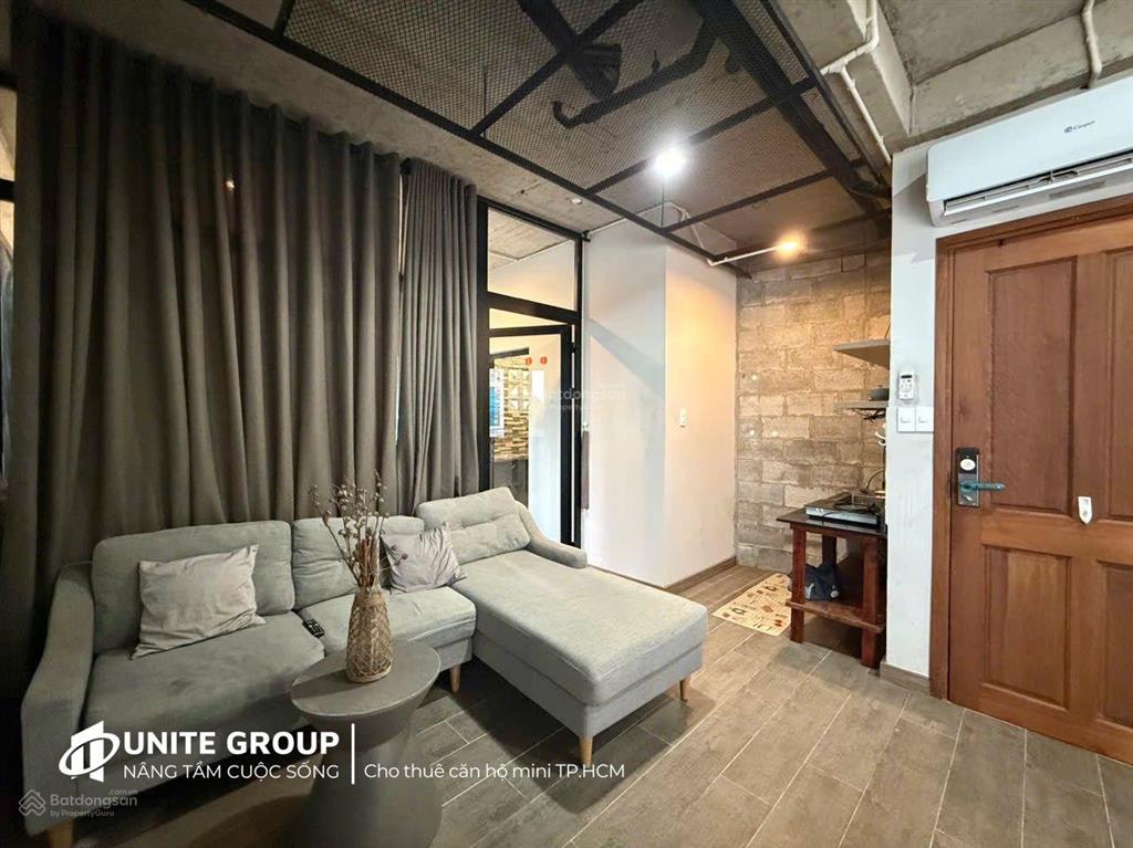 Cho thuê căn hộ 45m2 đầy đủ tiện nghi nội thất xịn tại nơ trang long, gần đh văn lang