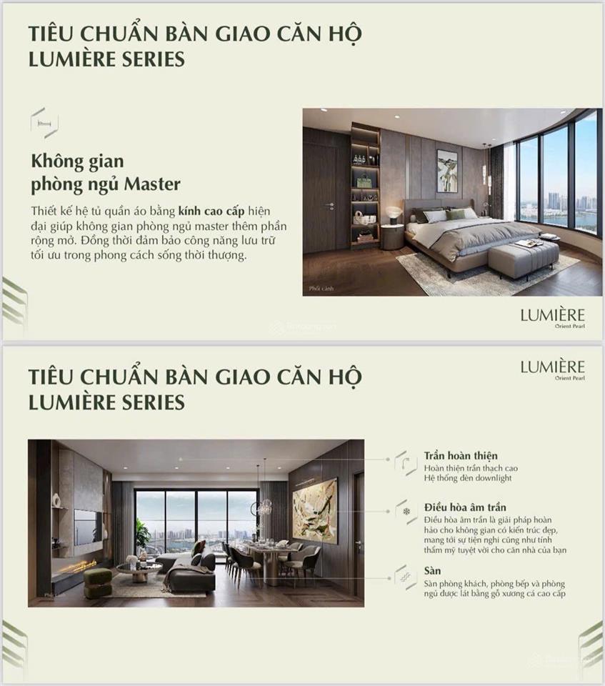 Studio  1 phòng ngủ lumiere orient pearl tầng trung giá rẻ hơn hđmb 100 triệu