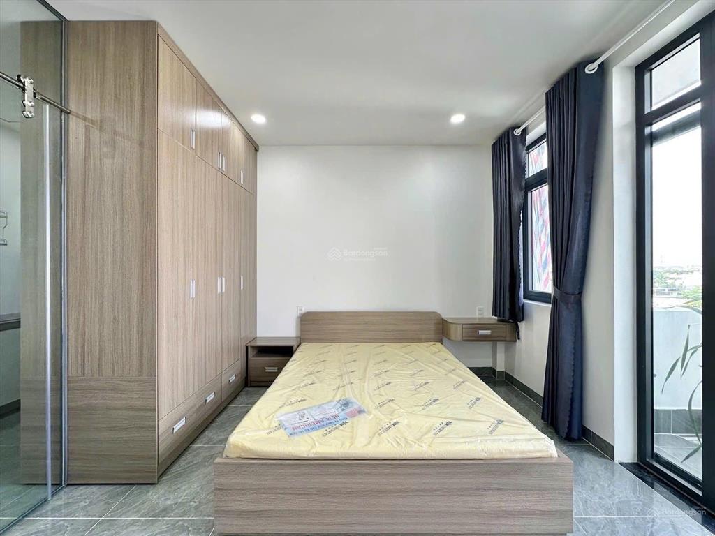 Khai trương căn hộ 1pn có ban công rộng gần văn lang cơ sở 3  giáp quận gò vấp full nội thất