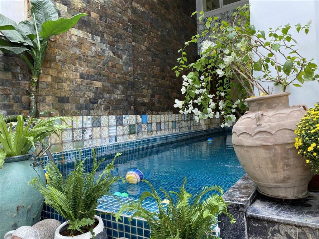 Bán biệt thự hồ bơi duy nhất gần nguyễn văn hưởng, thảo điền, 202m 4 tầng giá 40 tỷ