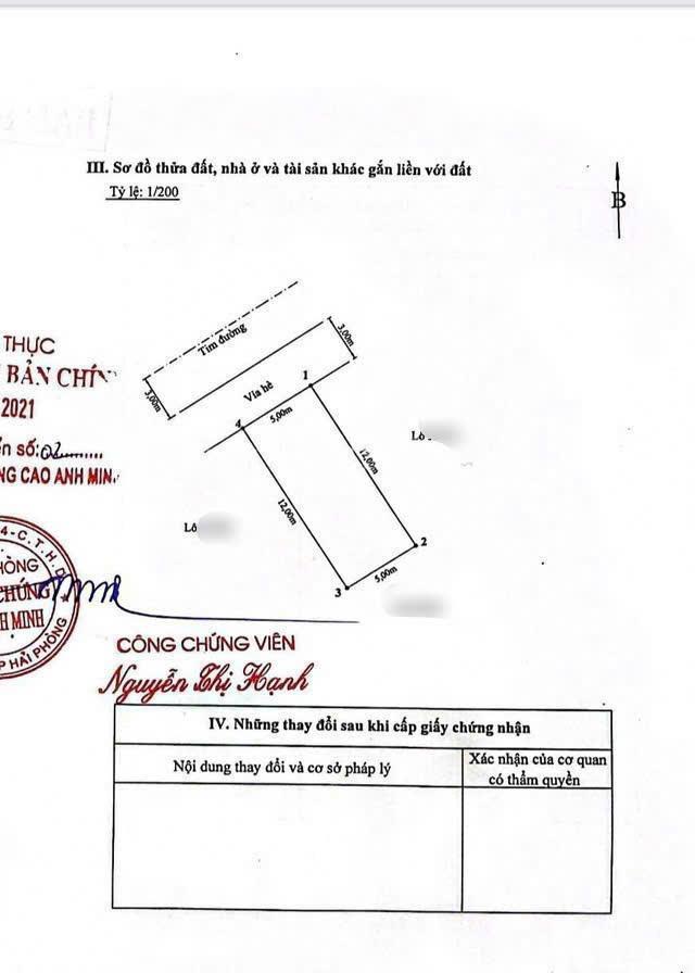 Bán đất phân lô tđc đồng giáp, đông hải, hải an, hải phòng 60m2, đường 12