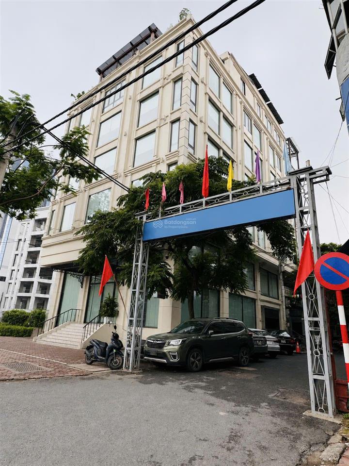 Bán nhà riêng mặt phố hoàng quốc việt 345m,mt 15m, 8 tầng, 285 tỷ,lô góc 3 mặt thoáng