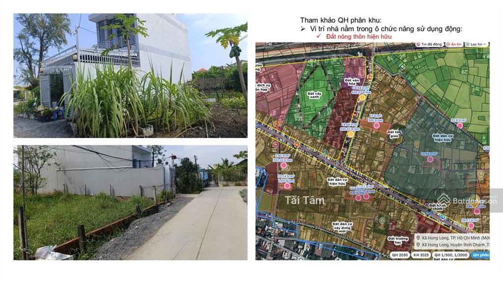 Gần chợ hưng long đất ở ngang 5m 105m2, sổ 2025, ô tô thông 2 hướng đoàn nguyễn tuấn  đinh văn ước