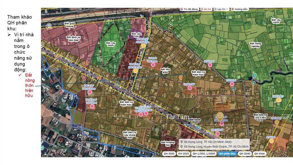 Gần chợ hưng long đất ở ngang 5m 105m2, sổ 2025, ô tô thông 2 hướng đoàn nguyễn tuấn  đinh văn ước