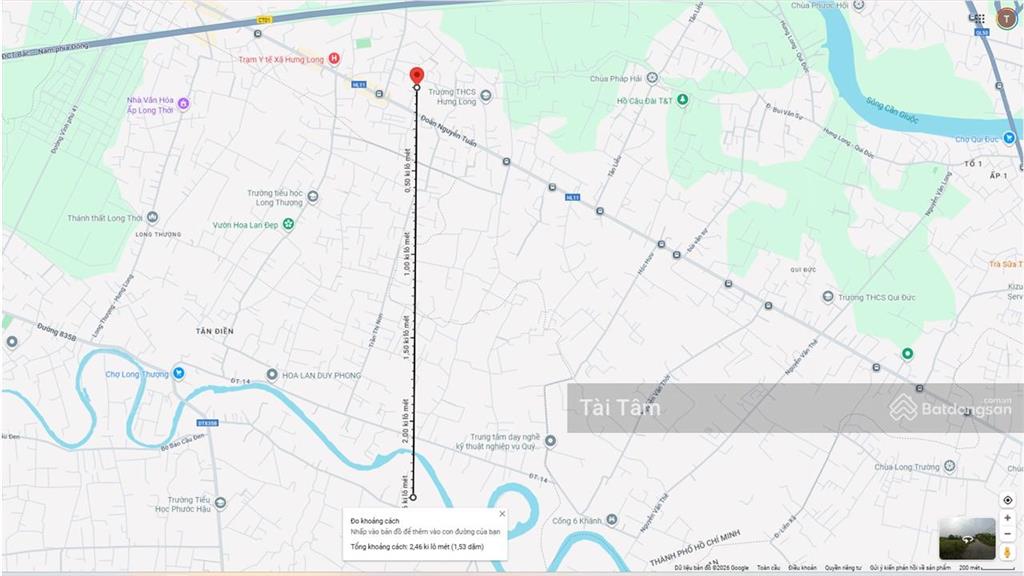 Gần chợ hưng long đất ở ngang 5m 105m2, sổ 2025, ô tô thông 2 hướng đoàn nguyễn tuấn  đinh văn ước