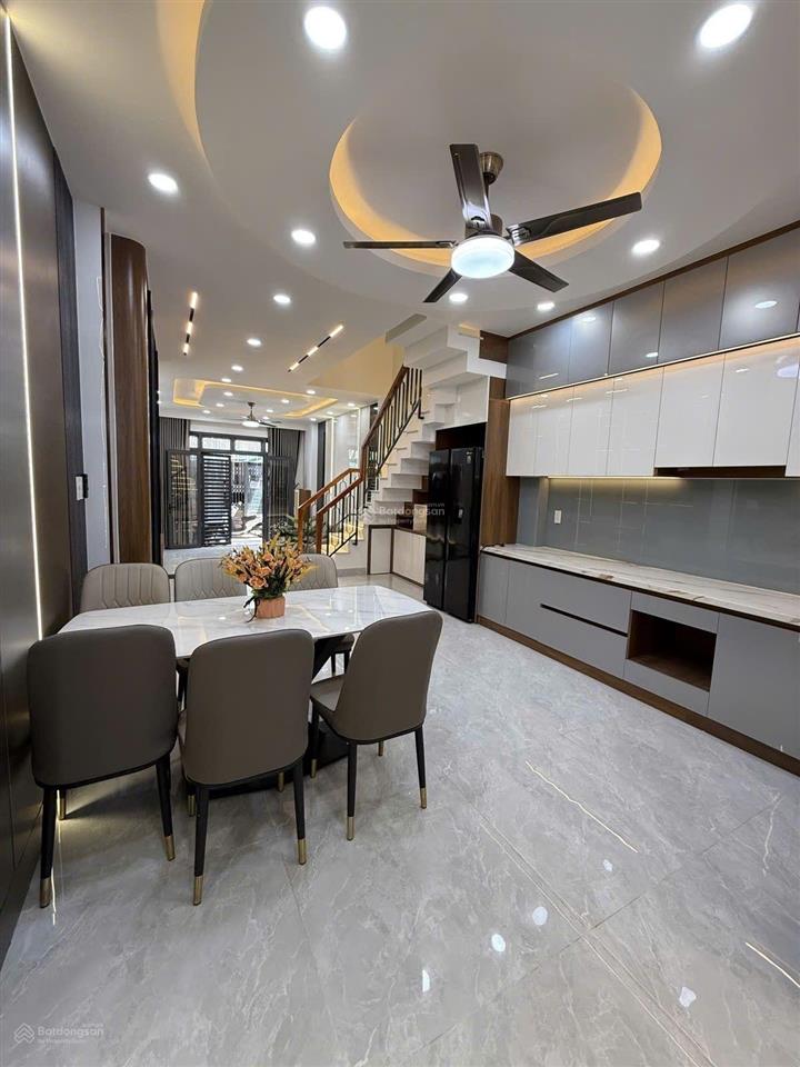 Nhà mới xây, khu phân lô đồng bộ kết cấu 4 tầng sang trọng hiện đại, phường an hội tây gò vấp,