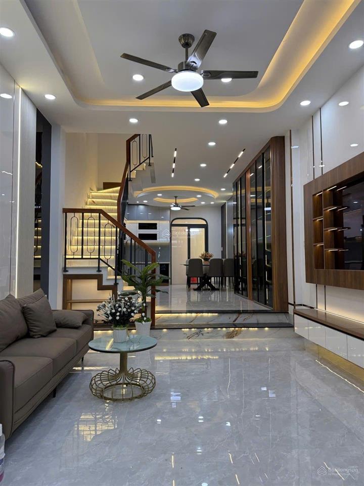 Nhà mới xây, khu phân lô đồng bộ kết cấu 4 tầng sang trọng hiện đại, phường an hội tây gò vấp,