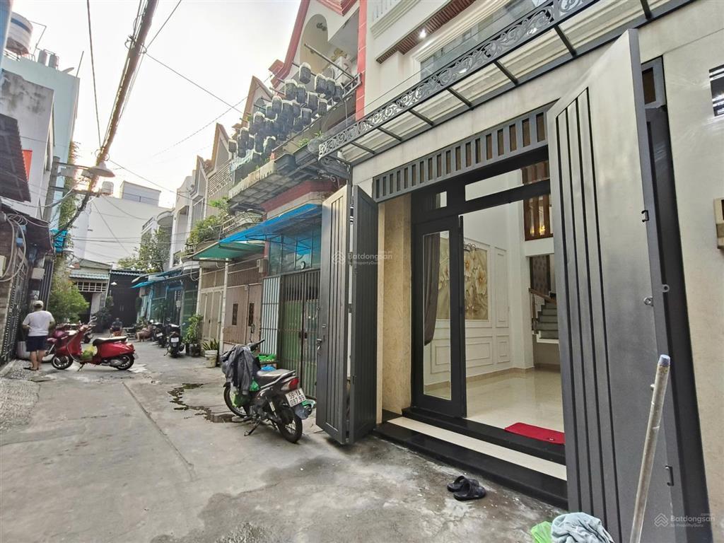 Nhà mới 4 tầng, đ.bùi quang là, hẽm oto thông, cách mặt tiền 1 căn, đối diên emart giá 7.9 tỷ