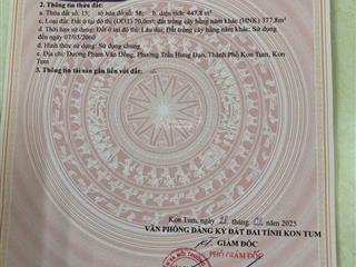 Chính chủ bán lô đất dài 80 m trên trục đường đôi trung tâm thành phố