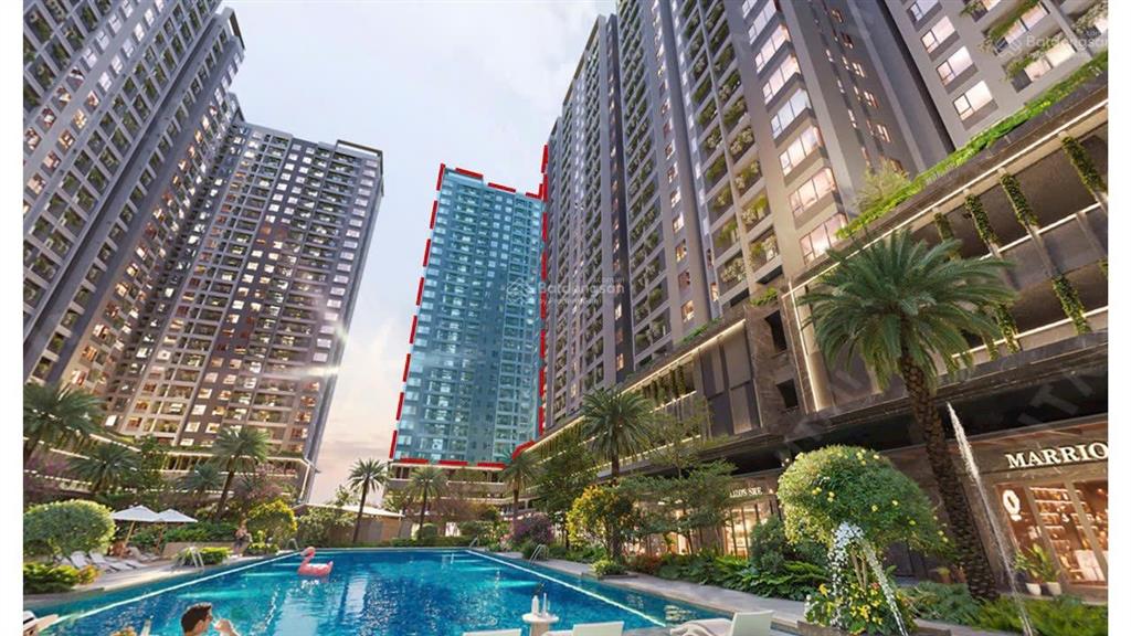 Căn hộ 2pn 50m2 view hồ bơi 1tỷ7 tại mặt tiền tỉnh lộ 10