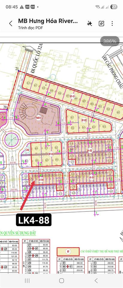 Đất nền dự án hưng hóa tam nông phú thọ, giá chỉ 1.6 tỷ, 85m2, đường vào rộng 24m, tiện xây dựng